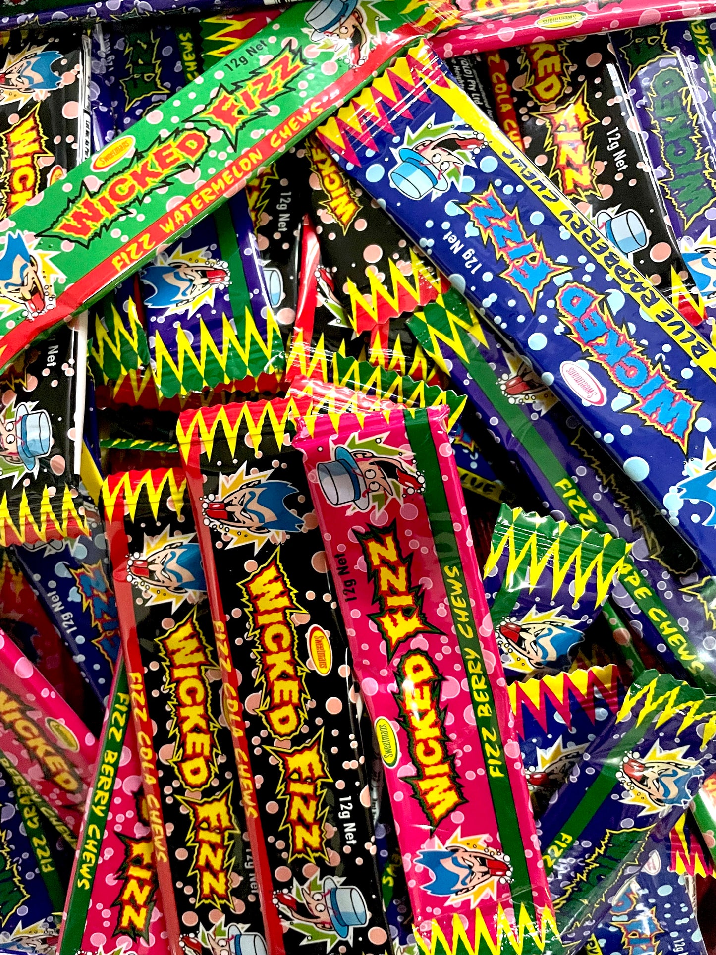 Wicked Fizz Chew Bars 25 mixed