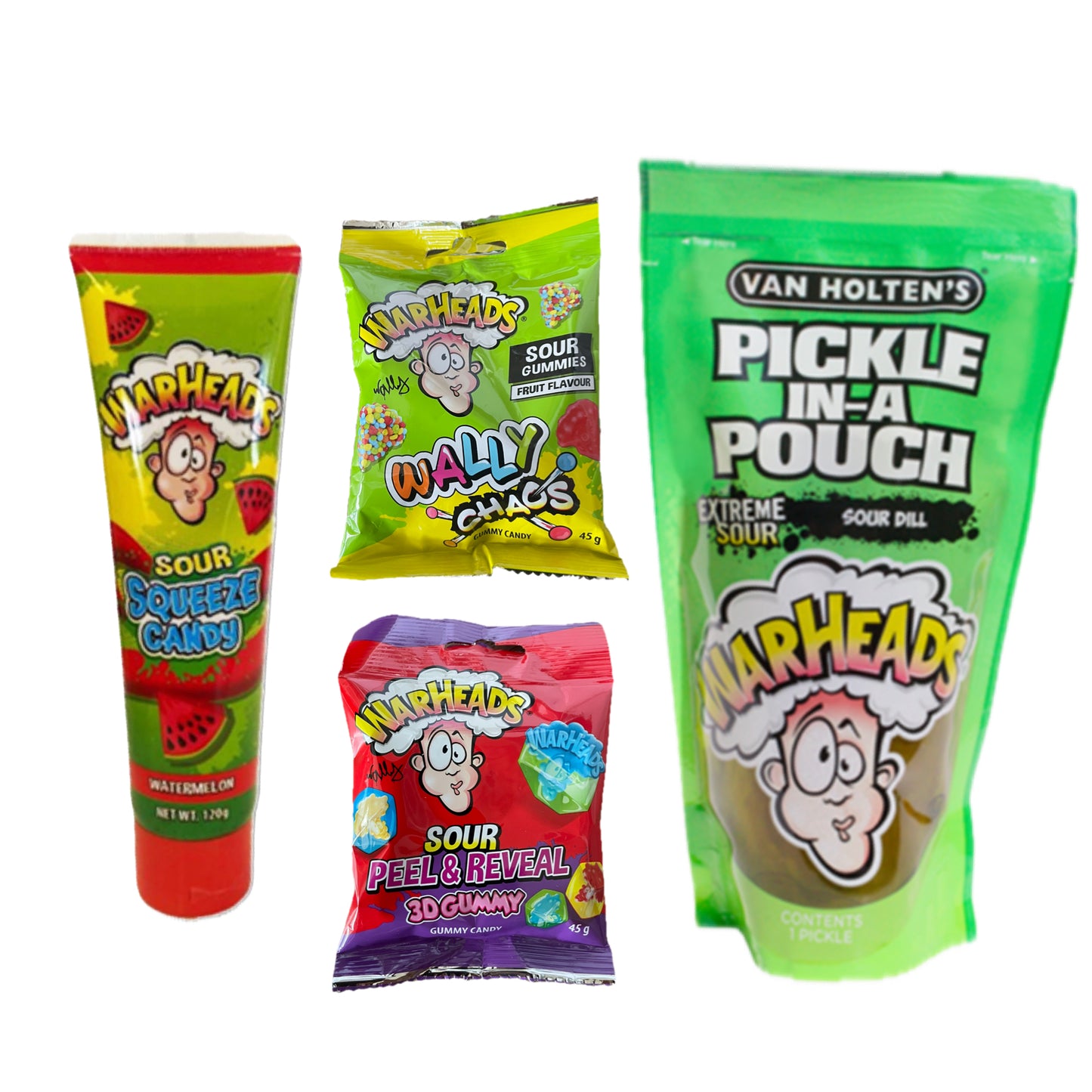 Warhead extreme sour lover pickle candy bundle