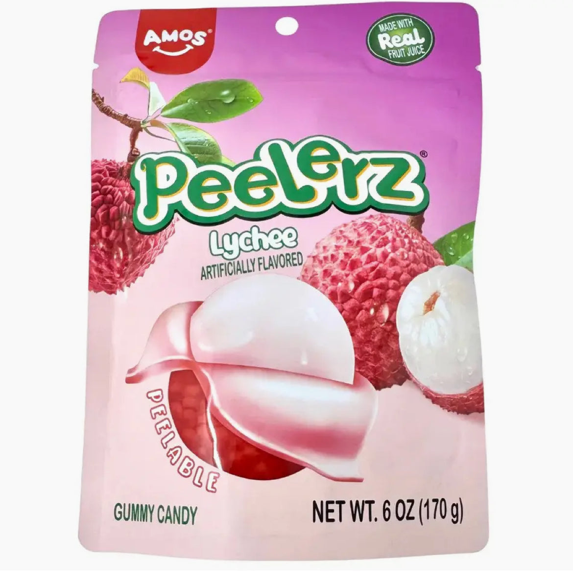 Peelerz Gummy Lychee Peelable Candy 170g