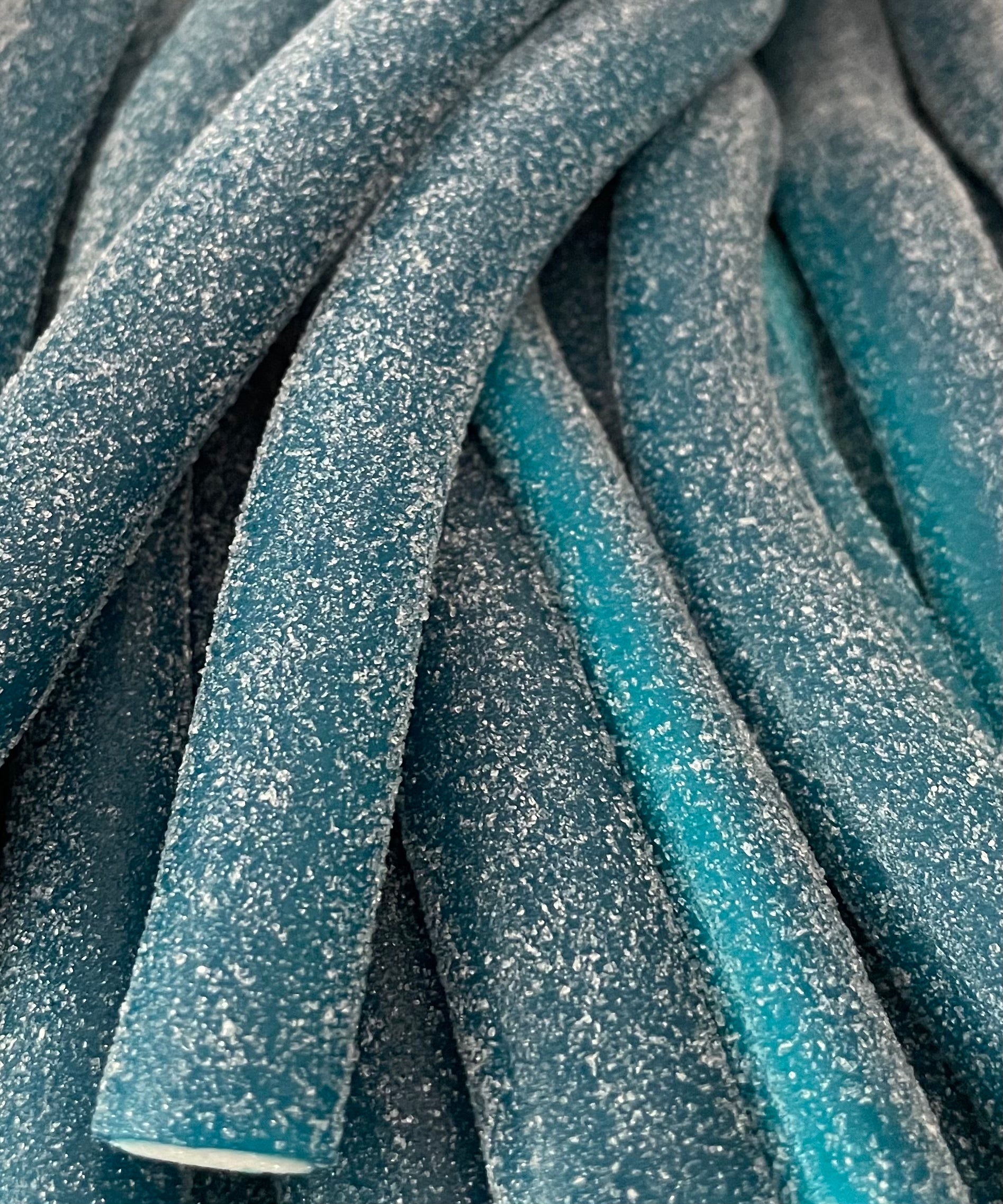 Blue Raspberry TNT Sour Turbo Tubes cable pieces 100g – Suga Roo