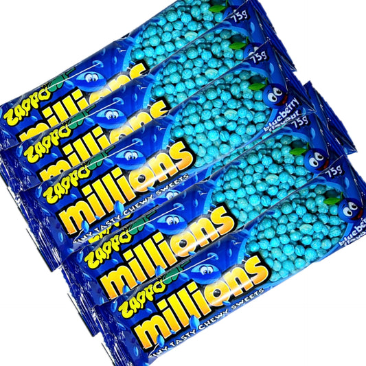 Millions Blueberry 75g best before 29th April 2025 x 6